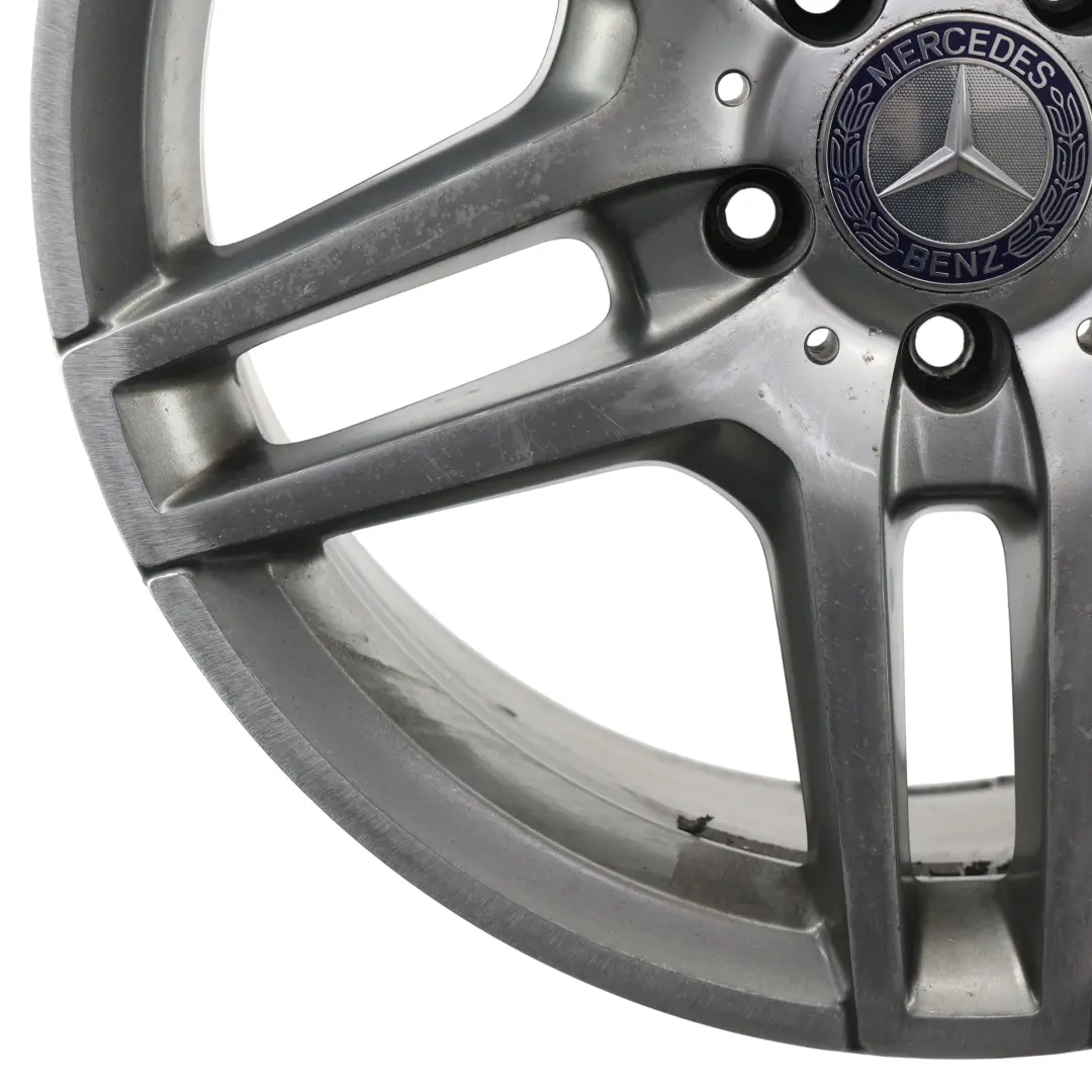 Mercedes W212 AMG Rear Wheel Alloy Rim 5-Double Spoke 18" ET:54 9J - SKU A2124010400-4 - Part number A2124010400