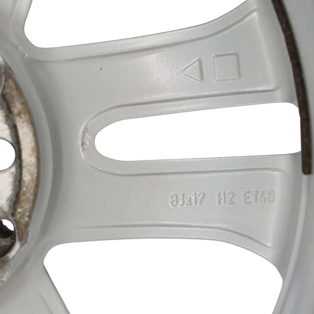 Mercedes W212 Llanta Aleación Plateada 5 Radios Dobles 17" ET:48 8J - SKU A2124010902-1 - Número de pieza A2124010902