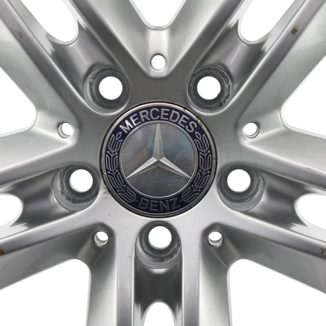 Mercedes W212 Jante Alliage Argent 5-Doubles Branches 17" ET:48 8J - SKU A2124010902-1 - Numéro de pièce A2124010902