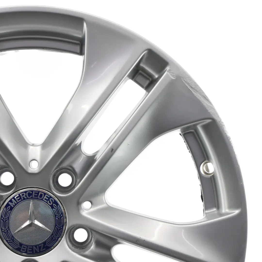 Mercedes W212 Silber Leicht Metal Felge 5-Doppelspeiche 17" ET:48 8J - SKU A2124010902-2 - Teilenummer A2124010902