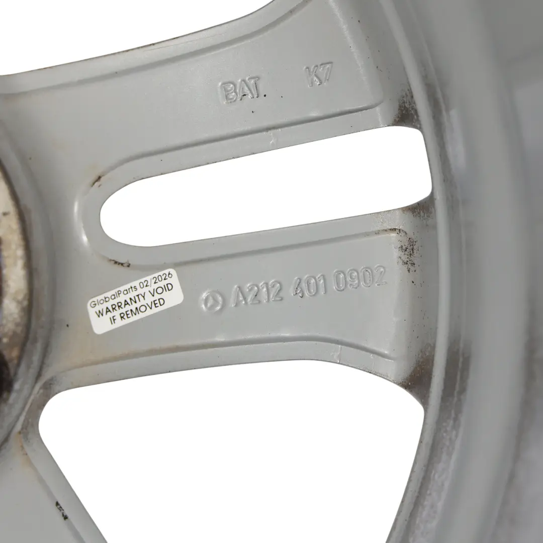 Alloy Wheel Rim 5-Double Spoke 17" ET:48 8J to Mercedes W212 Silver with Part number A2124010902 Mercedes W212 Silver Alloy Wheel Rim 5-Double Spoke 17" ET:48 8J - SKU A2124010902-3 - Part number A2124010902