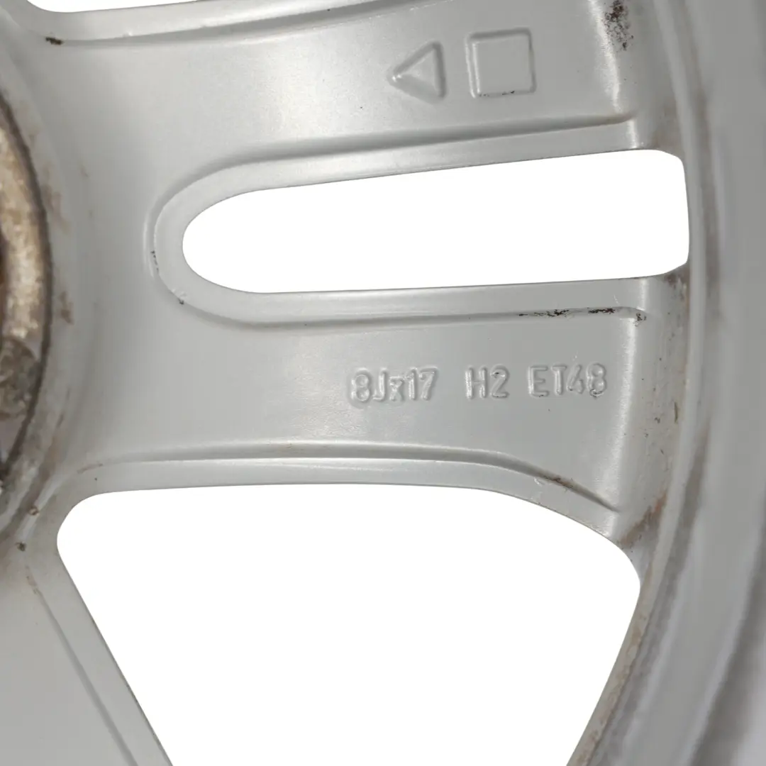 Alloy Wheel Rim 5-Double Spoke 17" ET:48 8J to Mercedes W212 Silver with Part number A2124010902 Mercedes W212 Silver Alloy Wheel Rim 5-Double Spoke 17" ET:48 8J - SKU A2124010902-3 - Part number A2124010902