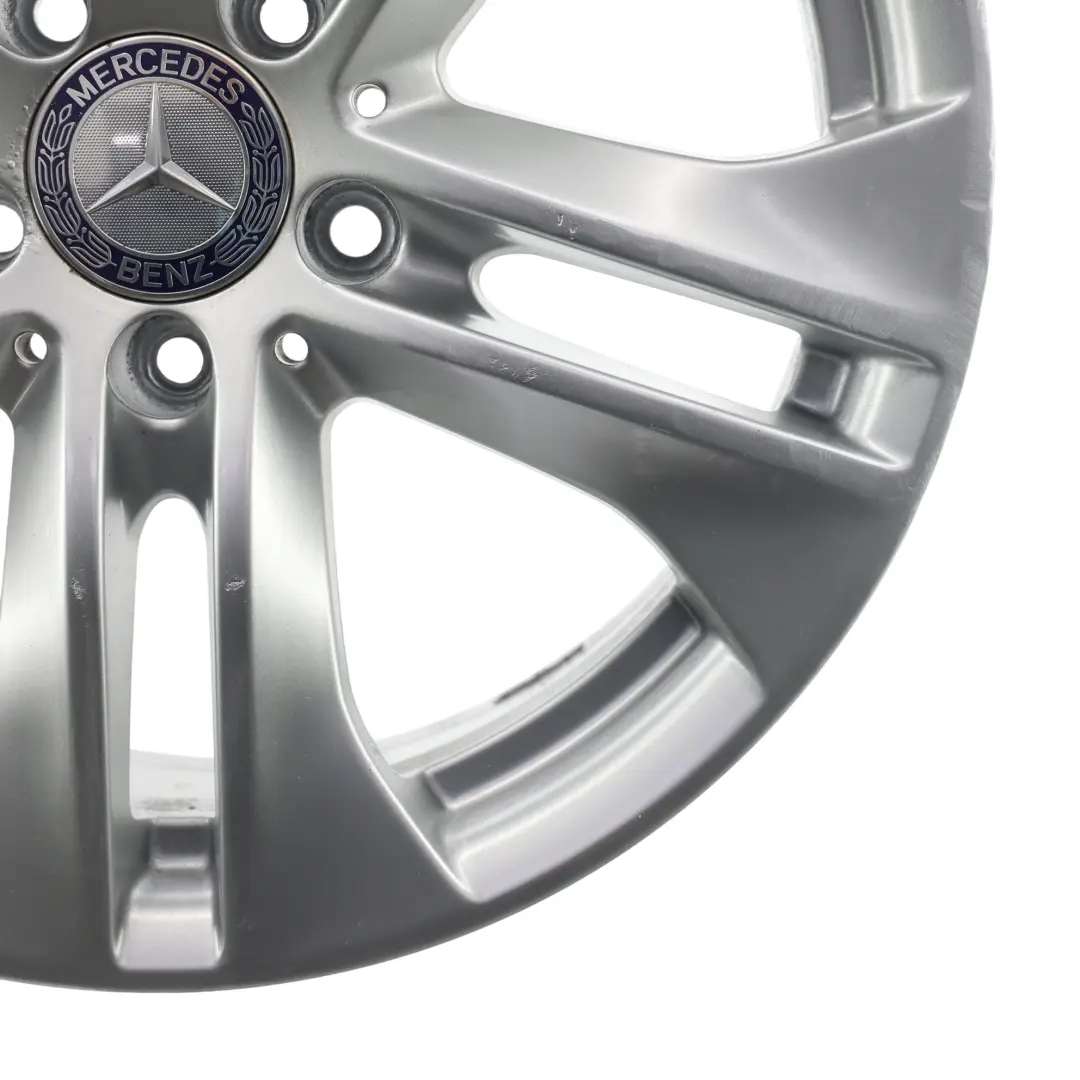 Alloy Wheel Rim 5-Double Spoke 17" ET:48 8J to Mercedes W212 Silver with Part number A2124010902 Mercedes W212 Silver Alloy Wheel Rim 5-Double Spoke 17" ET:48 8J - SKU A2124010902-3 - Part number A2124010902