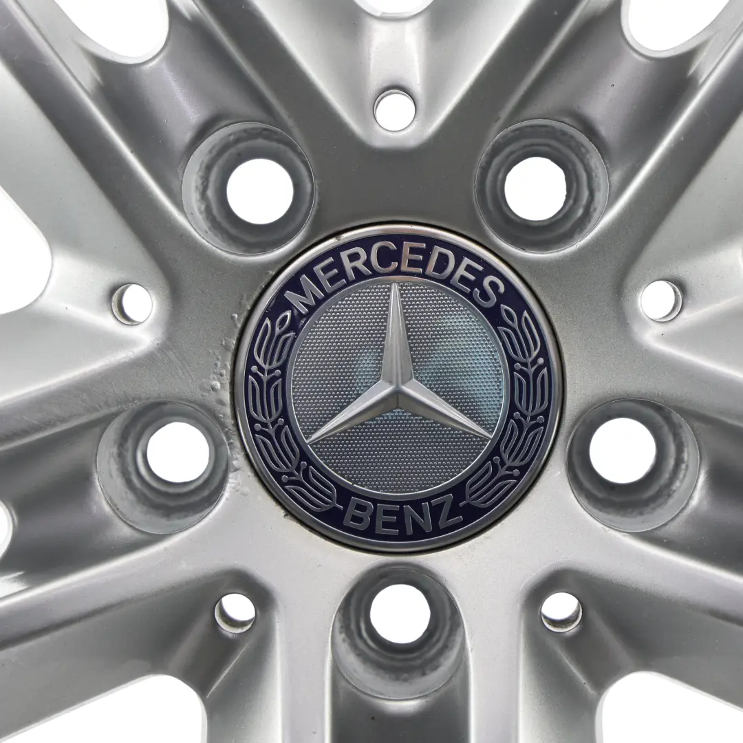 Alloy Wheel Rim 5-Double Spoke 17" ET:48 8J to Mercedes W212 Silver with Part number A2124010902 Mercedes W212 Silver Alloy Wheel Rim 5-Double Spoke 17" ET:48 8J - SKU A2124010902-3 - Part number A2124010902