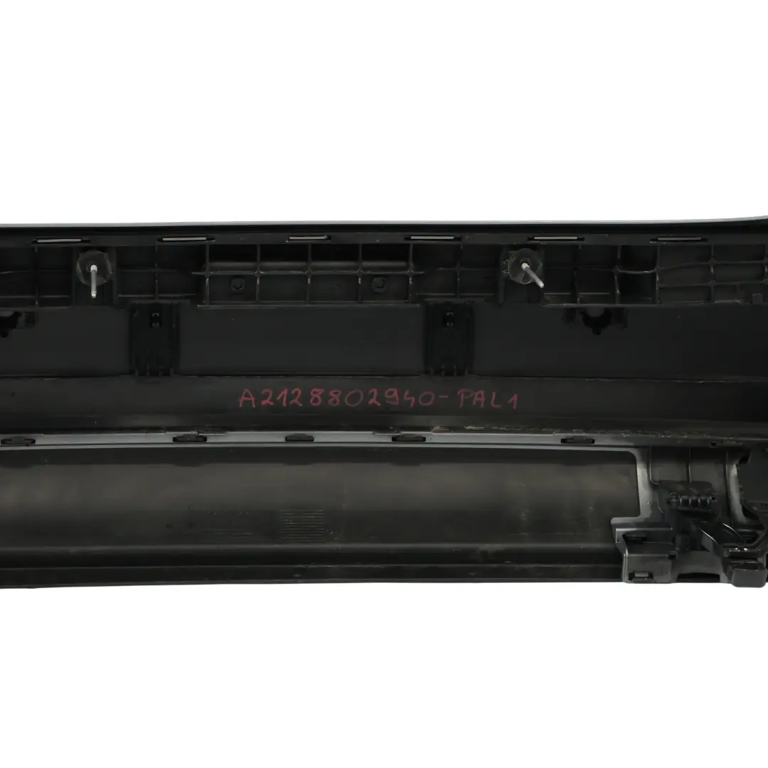 Bumper AMG Saloon Trim Panel Cover Palladium Silver - 792 to Mercedes W212 Rear with Part number A2128802940 Mercedes W212 Rear Bumper AMG Saloon Trim Panel Cover Palladium Silver - 792 - SKU A2128802940-PAL1 - Part number A2128802940