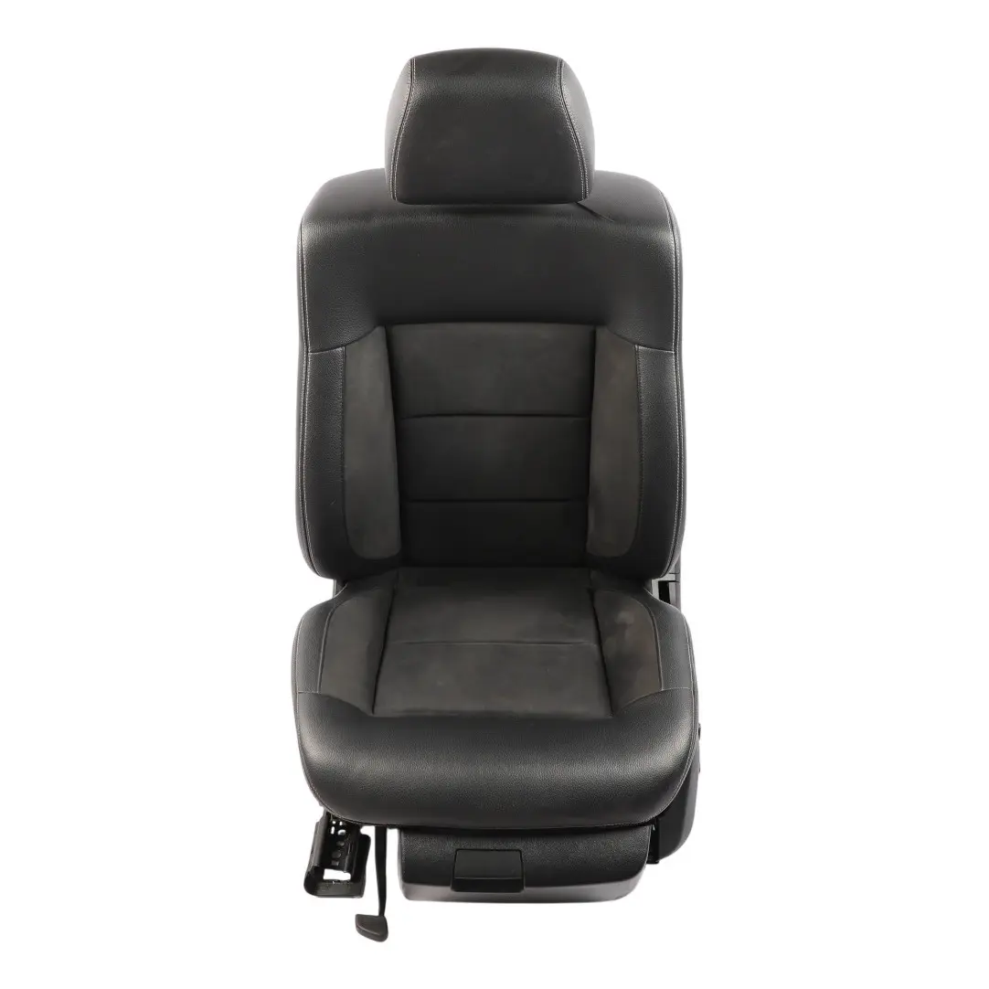 Mercedes W212 Front Seat Heated Electric Fabric Imitation Leather Black Left N/S