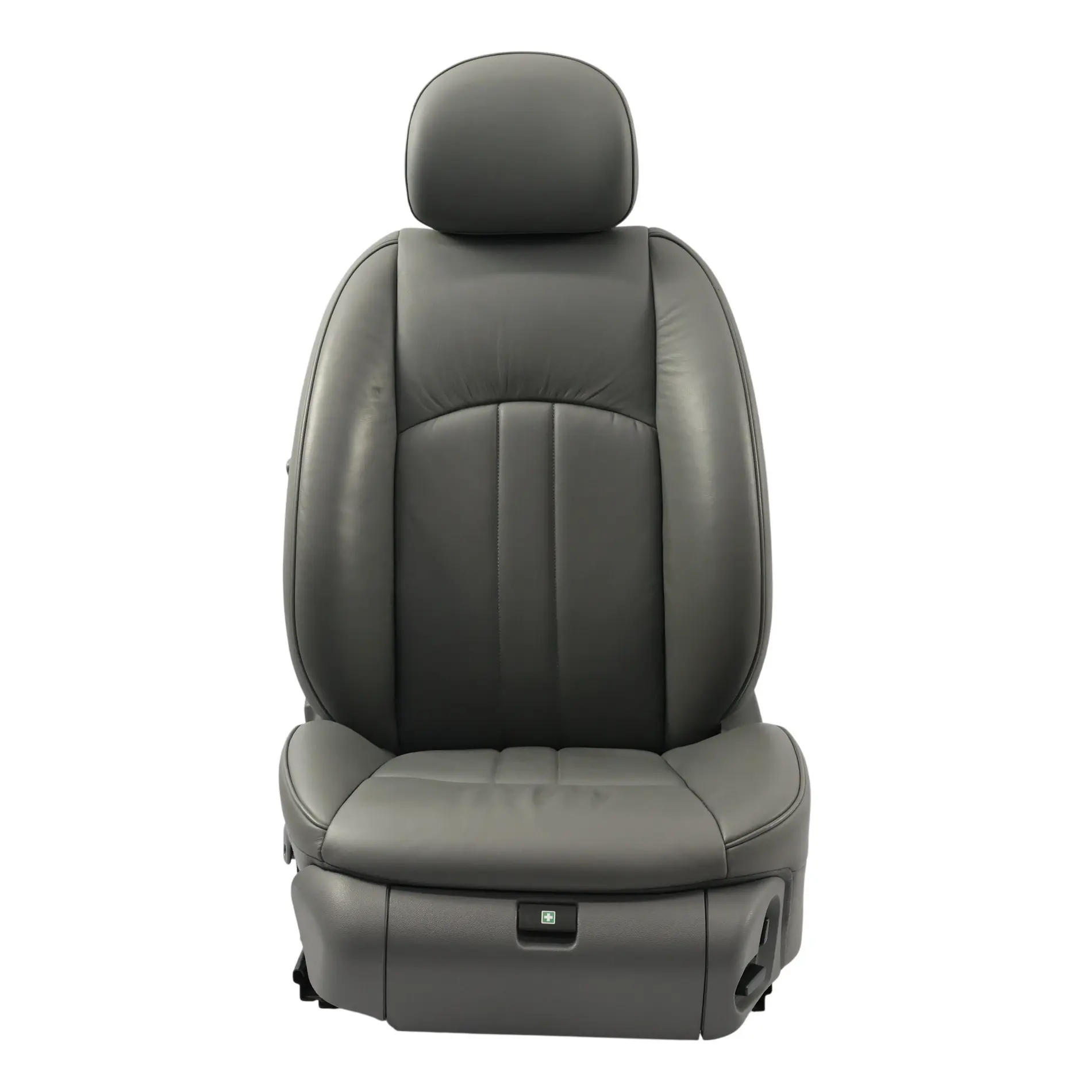 Mercedes C219 Sedile Anteriore In Pelle Riscaldato Elettrico Grigio