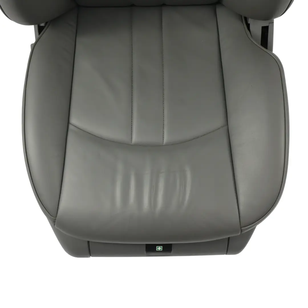 Mercedes C219 Vordersitz Leder Beheizt Elektrisch Grau Links - SKU A2199104147-2 - Teilenummer A2199104147