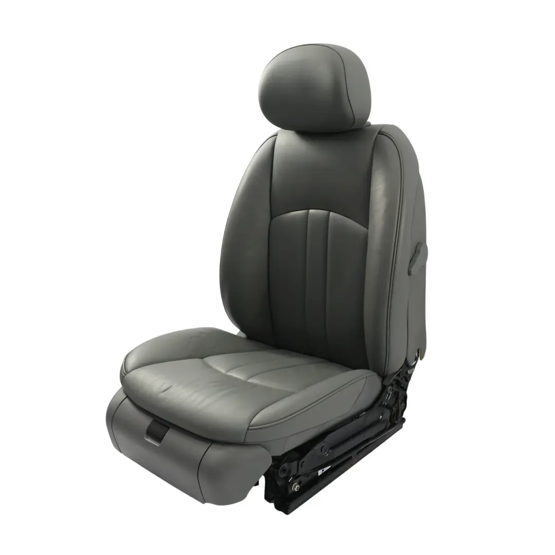 Mercedes C219 Siège Avant Droit Chauffant En Cuir Gris Électrique - SKU A2199104147-3 - Numéro de pièce A2199104147