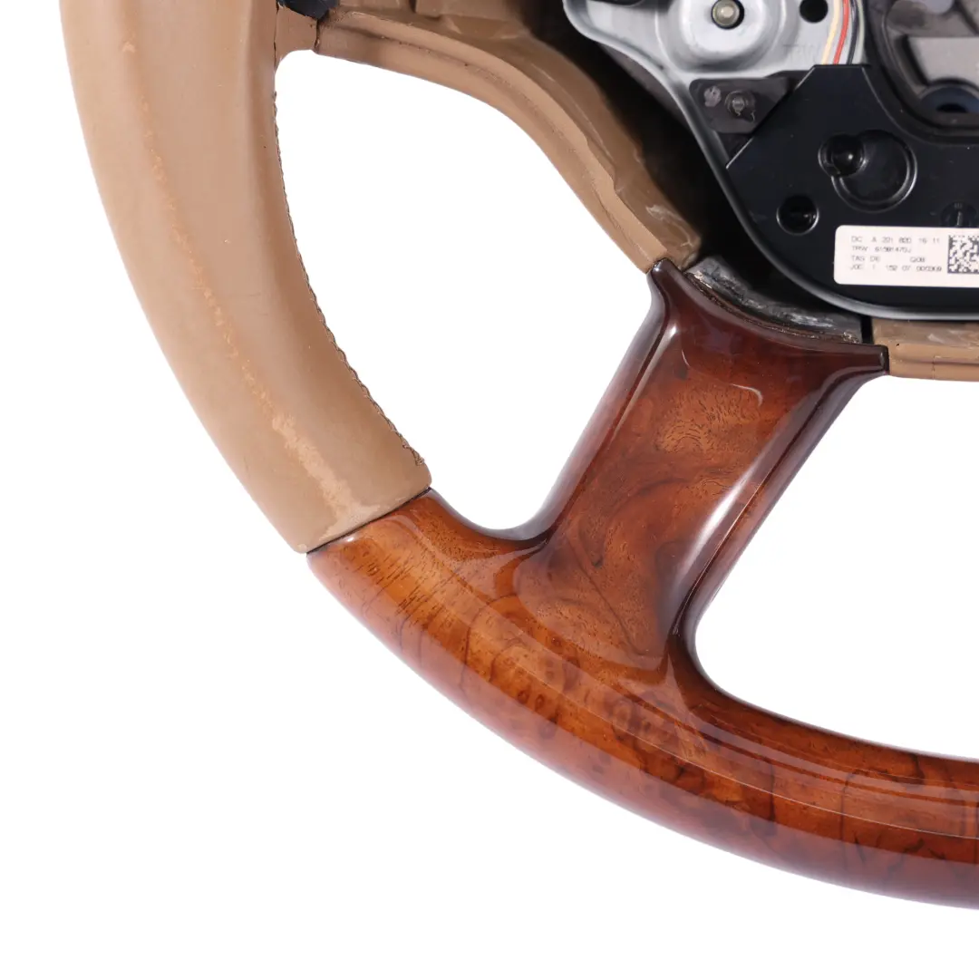 Mercedes CL C216 W221 Volante Beige Pelle Legno - SKU A2214800303 - Numero di parte A2214800303