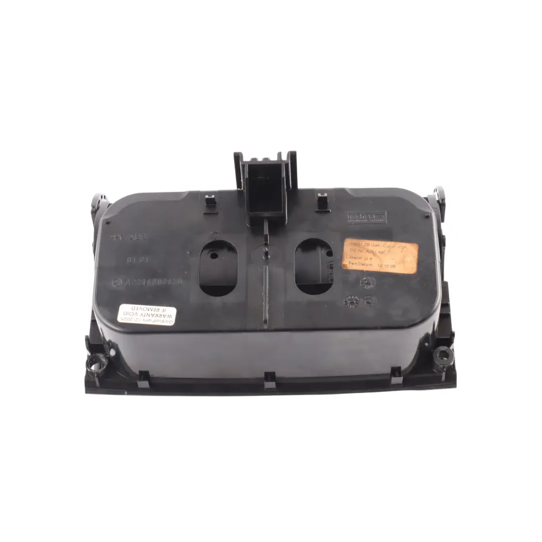 Mercedes S W221 Cup Holder Center Console Storage Tray Black - SKU A2216802650-3 - Part number A2216802650