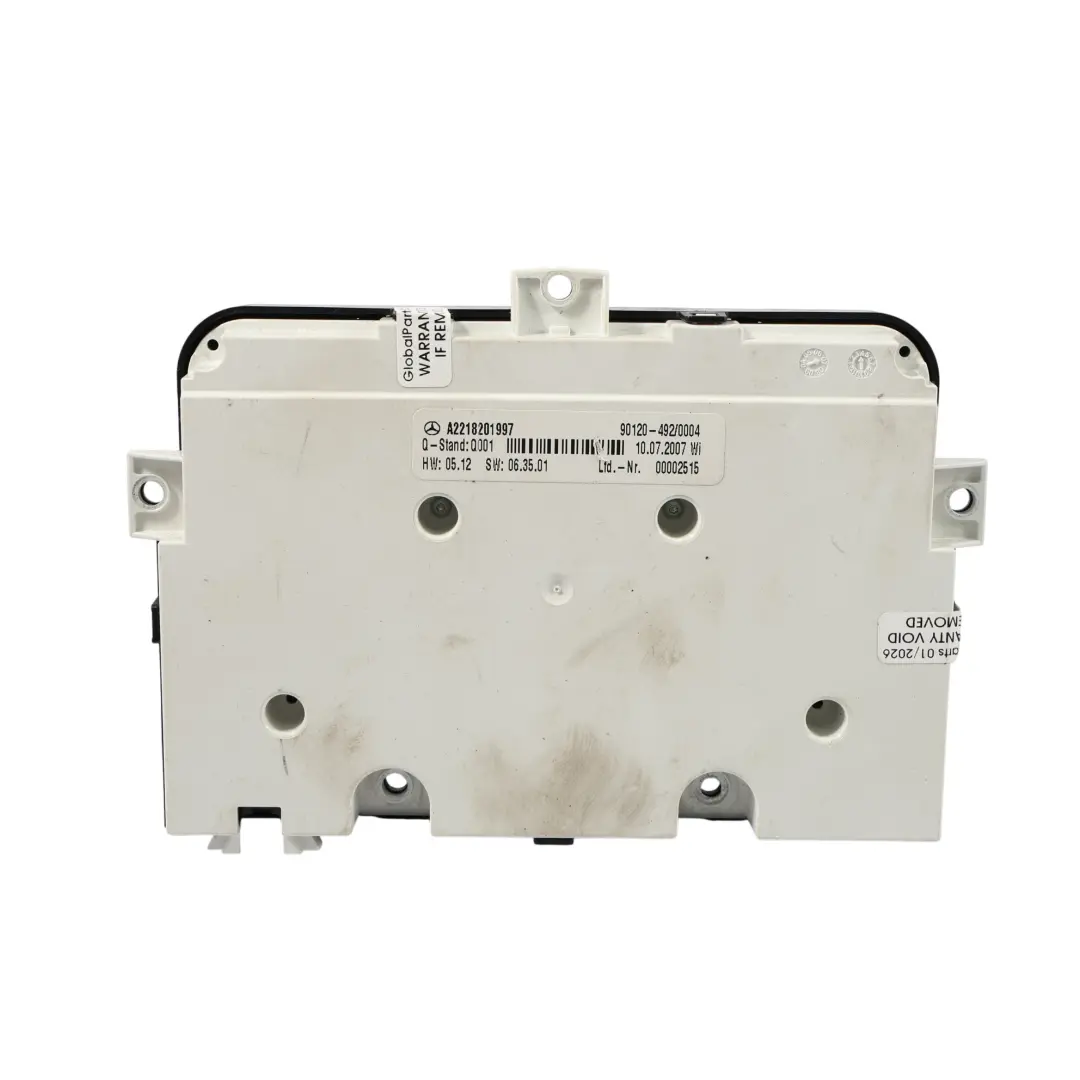 Mercedes W221 Console MMI Multimedia Interruttore Manopola Controllo - SKU A2218201997 - Numero di parte A2218201997