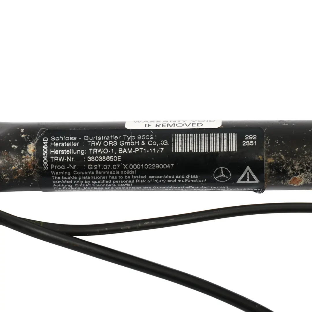 Mercedes W221 Napinacz Pasa Bezpieczeństwa Brązowy Prawy Przód - SKU A2218601669-2 - Numer Części A2218601669