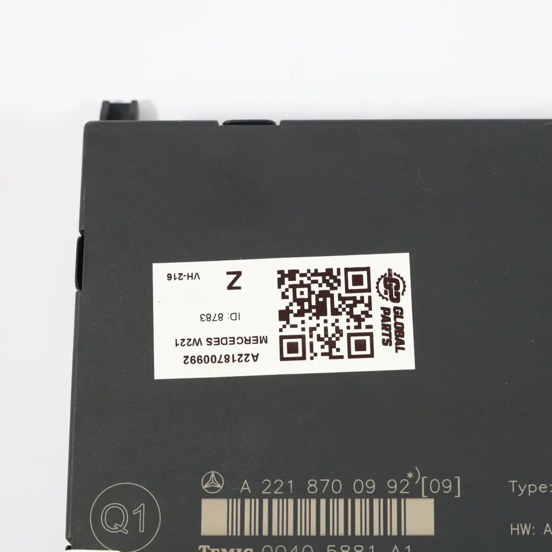 Mercedes W221 Sedile Posteriore Panca Modulo Di Controllo Unità - SKU A2218700992 - Numero di parte A2218700992