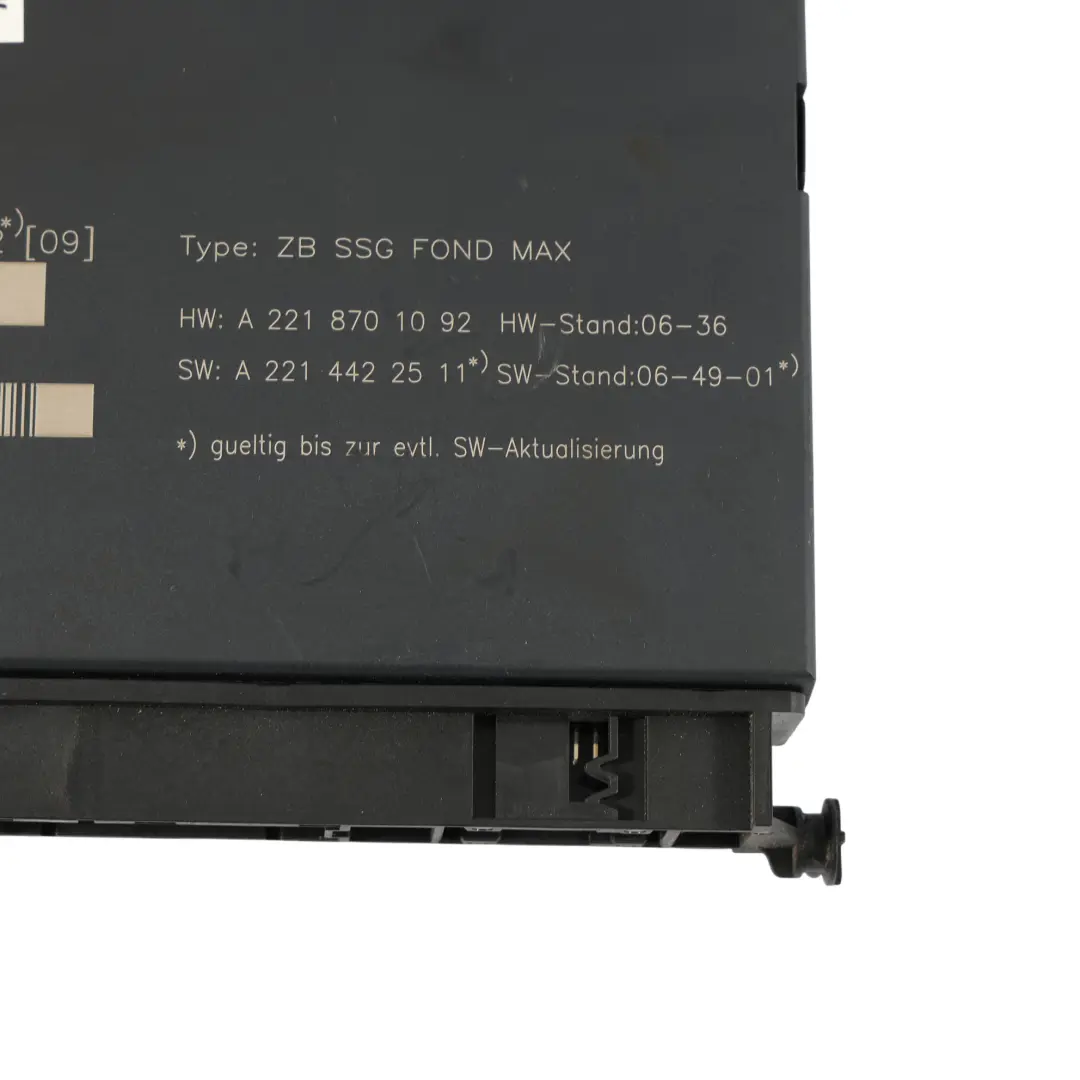 Mercedes W221 Siège Arrière Banquette Module Unité De Contrôle - SKU A2218700992 - Numéro de pièce A2218700992