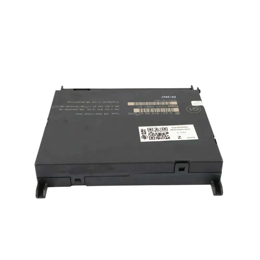Rücksitzbank Modul Steuergerät Controller für Mercedes W221 mit Teilenummer A2218700992 Mercedes W221 Rücksitzbank Modul Steuergerät Controller - SKU A2218700992 - Teilenummer A2218700992