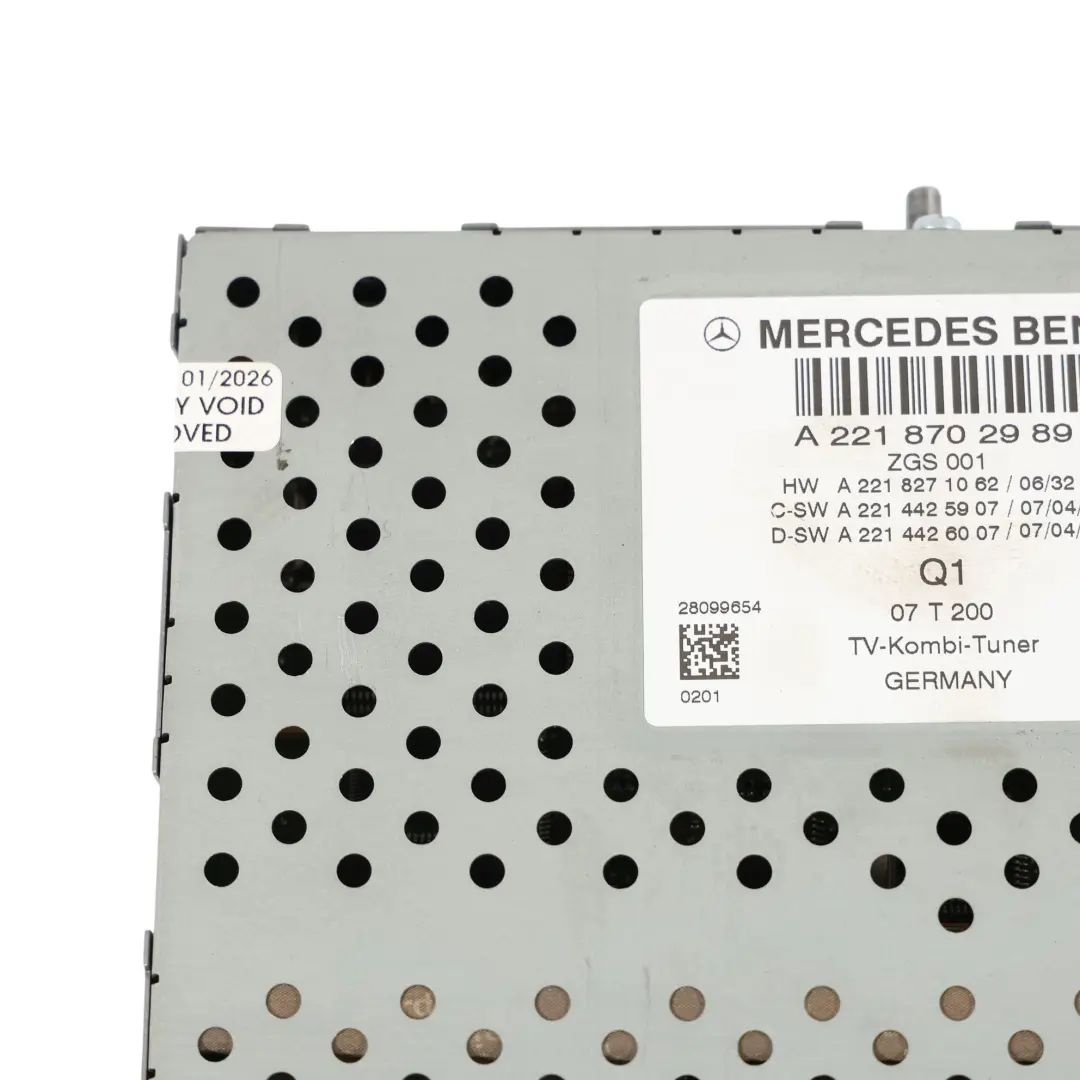 Tuner Video Control Unit Module to Mercedes C216 W221 R230 TV with Part number A2218702989 Mercedes C216 W221 R230 TV Tuner Video Control Unit Module - SKU A2218702989 - Part number A2218702989