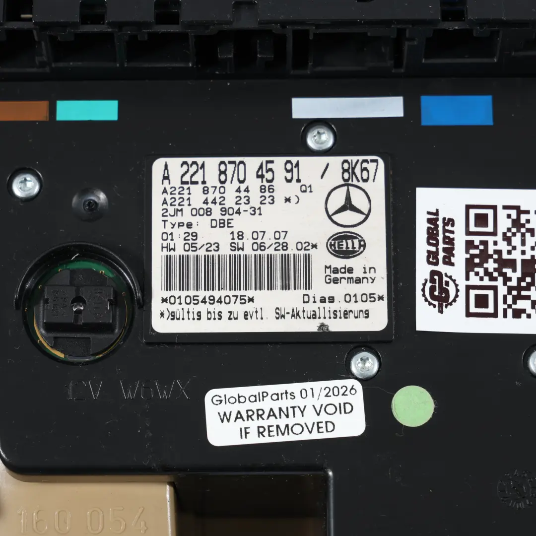 Dachhimmel Licht Höflichkeit Lampe Innenbeleuchtung für Mercedes W221 mit Teilenummer A2218704591 Mercedes W221 Dachhimmel Licht Höflichkeit Lampe Innenbeleuchtung - SKU A2218704591 - Teilenummer A2218704591