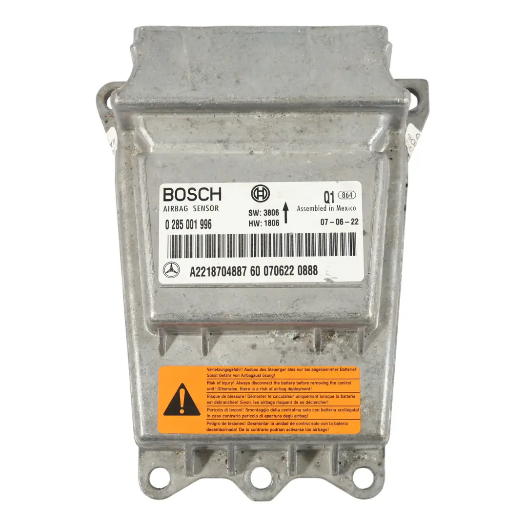 Mercedes C216 W221 Luftsystemmodul Steuergerät Modul ECU - SKU A2218704887 - Teilenummer A2218704887