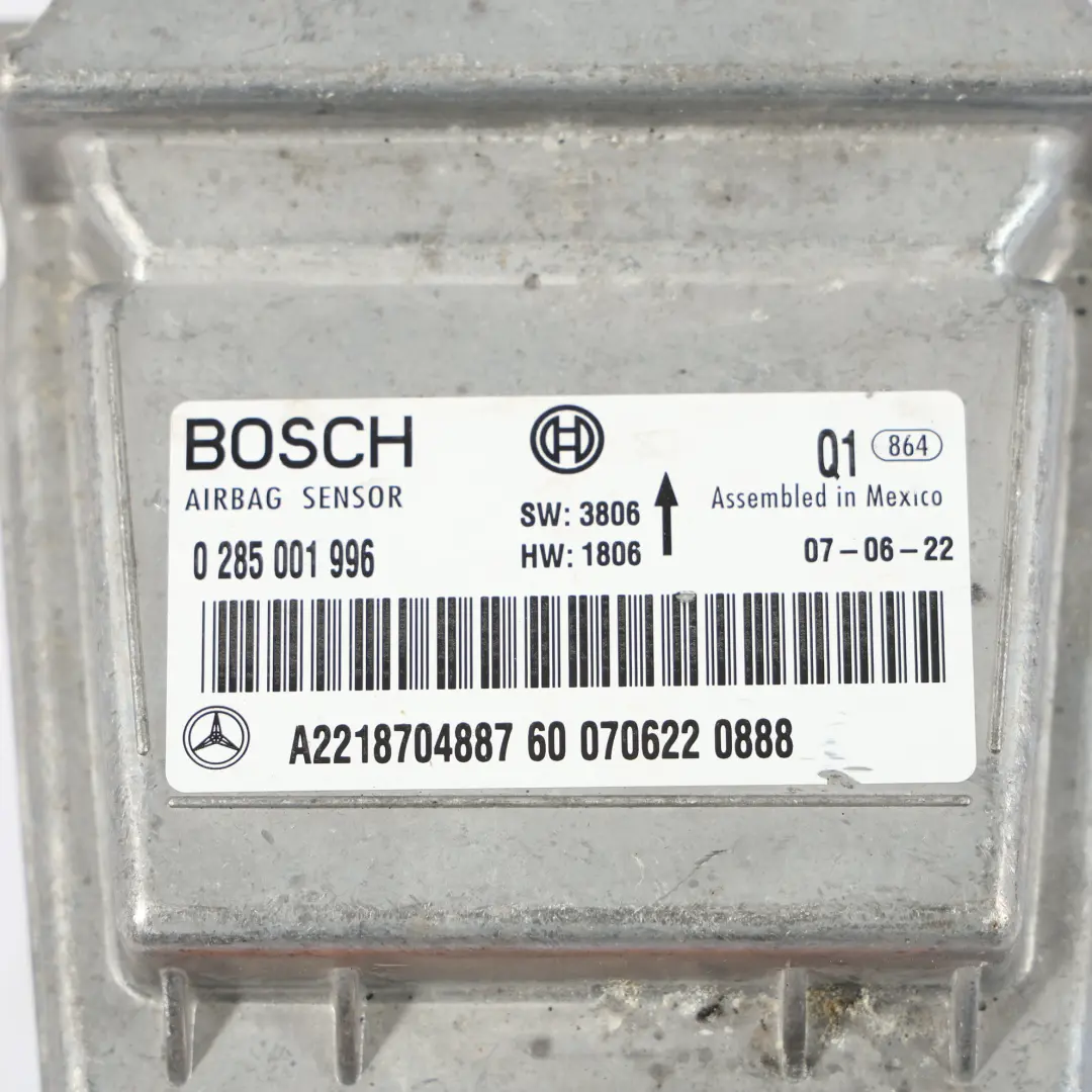 Mercedes C216 W221 Sistema De Aire Módulo Unidad De Control ECU - SKU A2218704887 - Número de pieza A2218704887