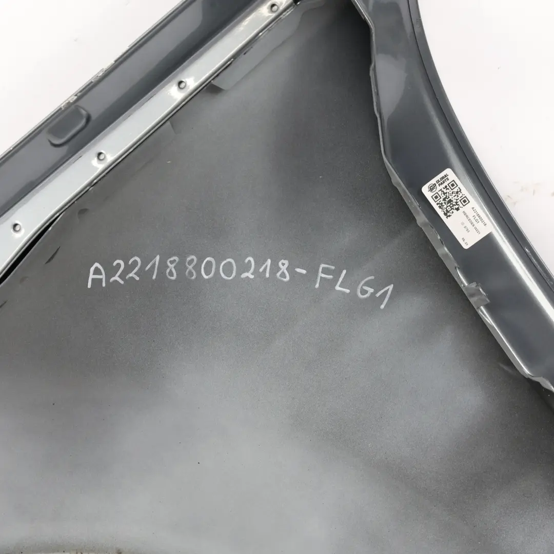 Mercedes W221 Side Panel Front Right O/S Wing Fender Flint Grey Metallic - 368 - SKU A2218800218-FLG1 - Part number A2218800218