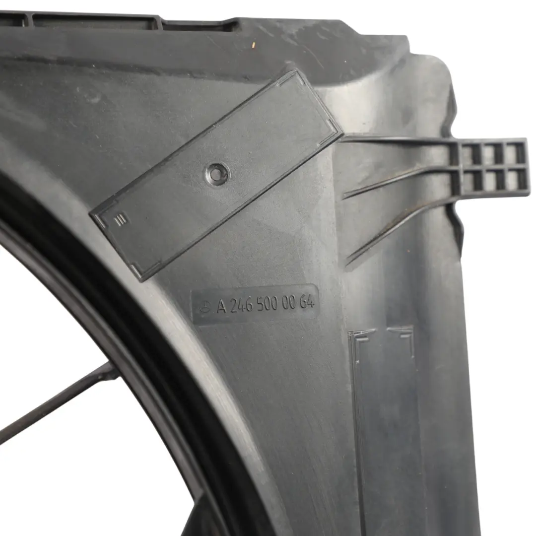 Radiator Fan Module Mercedes C117 W176 W246 Engine Cooling Unit A to with Part number A2455000064 Radiator Fan Module Mercedes C117 W176 W246 Engine Cooling Unit A - SKU 2465000064 - Part number A2455000064