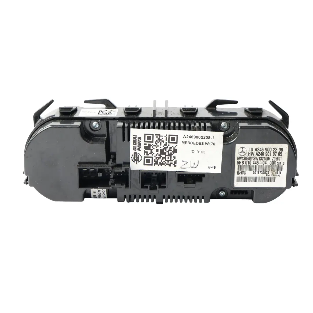 Mercedes W176 W246 Climatizador Interruptor Aire Acondicionado A/C - SKU A2469002208-1 - Número de pieza A2469002208