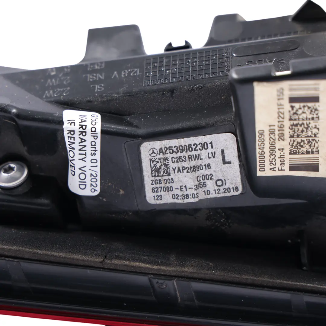 Tail Light Rear Lamp Left N/S to Mercedes GLC C253 Coupe with Part number A2539062301 Mercedes GLC C253 Coupe Tail Light Rear Lamp Left N/S - SKU RHD-A2539062301 - Part number A2539062301