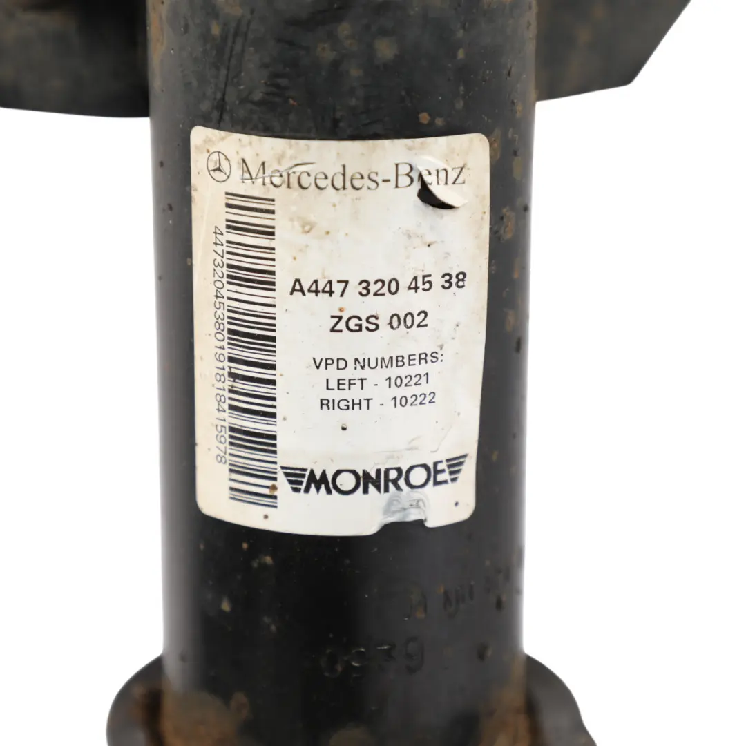 Mercedes W447 119 CDI Front Left N/S Suspension Leg Brake Wheel Hub Disc Caliper - SKU A4473204538-2 - Part number A4473204538