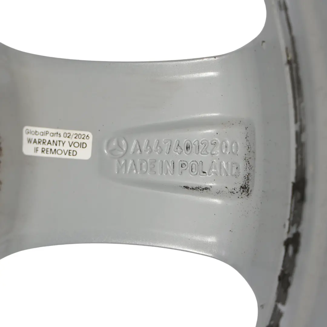 Alloy Rim 17" 7J ET:51 to Mercedes Vito Viano W447 Silver Wheel with Part number A4474012200 Mercedes Vito Viano W447 Silver Wheel Alloy Rim 17" 7J ET:51 - SKU A4474012200-2 - Part number A4474012200
