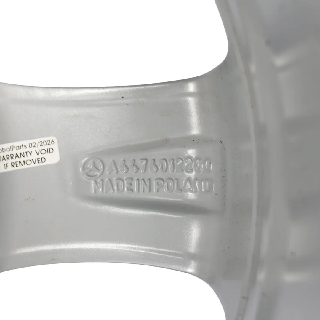 Alloy Rim 17" 7J ET:51 to Mercedes Vito Viano W447 Silver Wheel with Part number A4474012200 Mercedes Vito Viano W447 Silver Wheel Alloy Rim 17" 7J ET:51 - SKU A4474012200-3 - Part number A4474012200