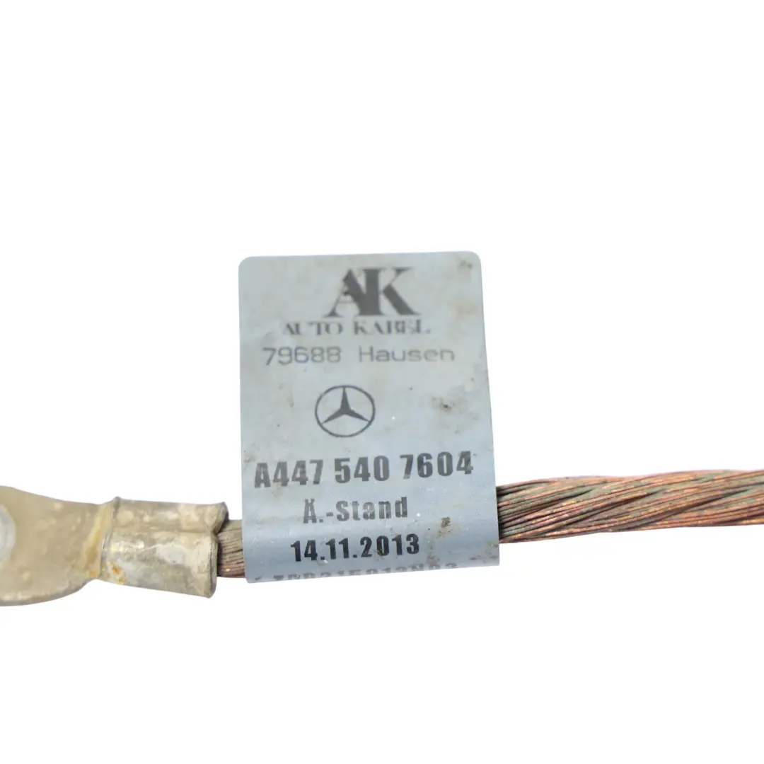 Cable De Tierra Negativo De La Batería Cableado para Mercedes Vito W447 con número de pieza A4475407604 Mercedes Vito W447 Cable De Tierra Negativo De La Batería Cableado - SKU A4475407604 - Número de pieza A4475407604