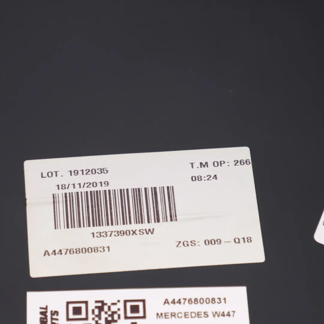 Mercedes W447 Console Cup Beverage Holder Frame Housing - SKU A4476800831 - Part number A4476800831