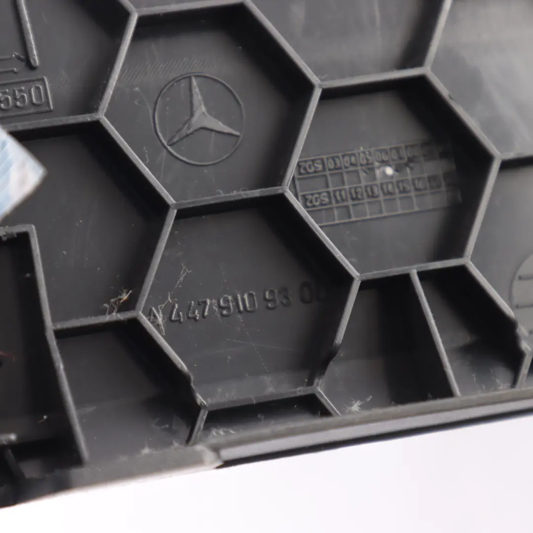 Trim Cover Panel Rear Left N/S to Mercedes W447 Seat Box with Part number A4479109300 Mercedes W447 Seat Box Trim Cover Panel Rear Left N/S - SKU A4479109300 - Part number A4479109300