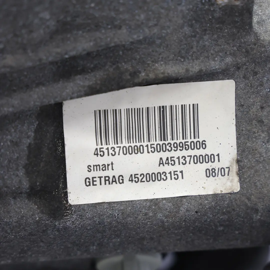 A451 1.0 Essence Vitesses Automatique 717.480 GARANTIE pour Smart Fortwo à propos du numéro de pièce A4513700001 Smart Fortwo A451 1.0 Essence Vitesses Automatique 717.480 GARANTIE - SKU A4513700001 - Numéro de pièce A4513700001