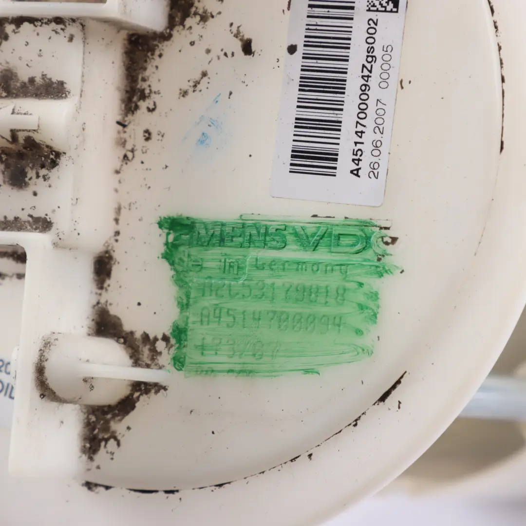 A451 Sekundäre Hilfskraftstoffpumpe IN Tank für Smart Fortwo mit Teilenummer A4514700094 Smart Fortwo A451 Sekundäre Hilfskraftstoffpumpe IN Tank - SKU A4514700094 - Teilenummer A4514700094