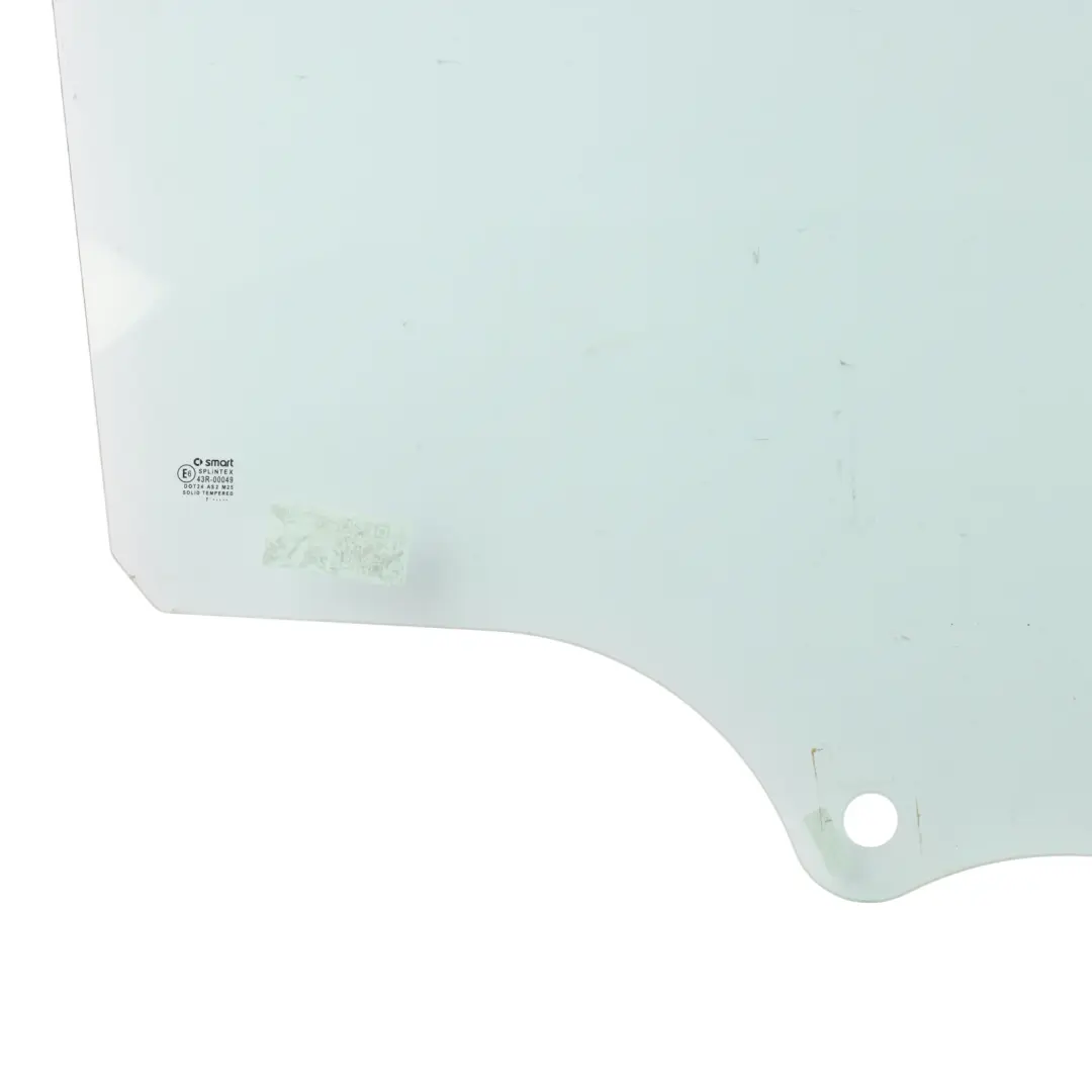 A451 Mk2 Glass Pane Front Right O/S to Smart Fortwo with Part number A4517250010 Smart Fortwo A451 Mk2 Glass Pane Front Right O/S - SKU A4517250010 - Part number A4517250010