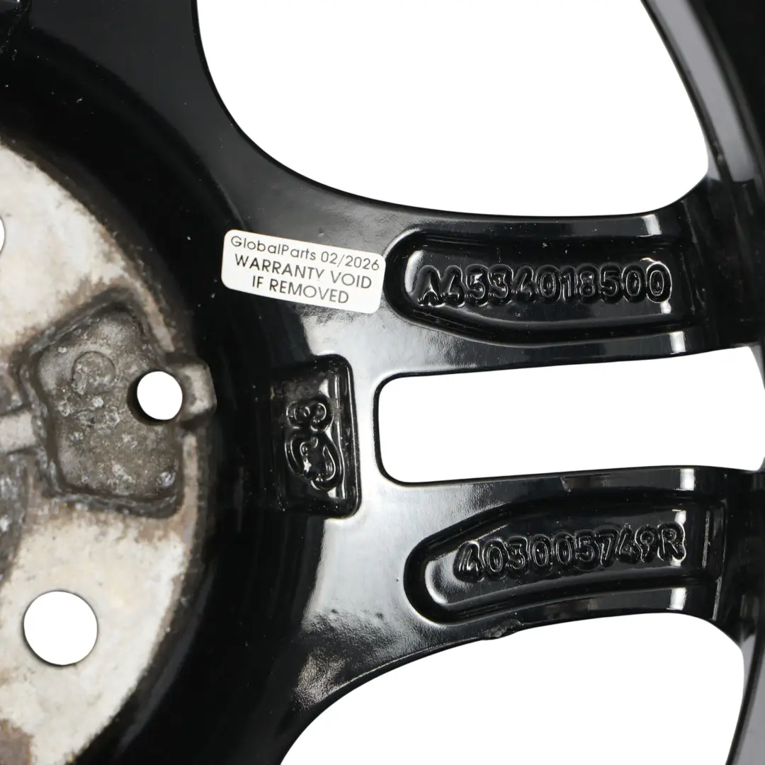 W453 Vorderachse Leichtmetallfelge 15" 5J ET:32 für Smart Fortwo mit Teilenummer A4534018500 Smart Fortwo W453 Vorderachse Leichtmetallfelge 15" 5J ET:32 - SKU A4534018500-1 - Teilenummer A4534018500