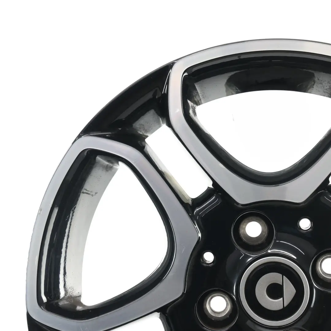 W453 Vorderachse Leichtmetallfelge 15" 5J ET:32 für Smart Fortwo mit Teilenummer A4534018500 Smart Fortwo W453 Vorderachse Leichtmetallfelge 15" 5J ET:32 - SKU A4534018500-2 - Teilenummer A4534018500