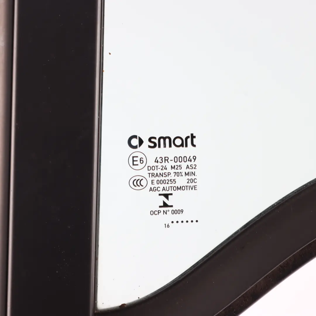 Smart Fortwo A453 Front Quarter Side Window Glass AS2 Left N/S - SKU A4537204701 - Part number A4537204701