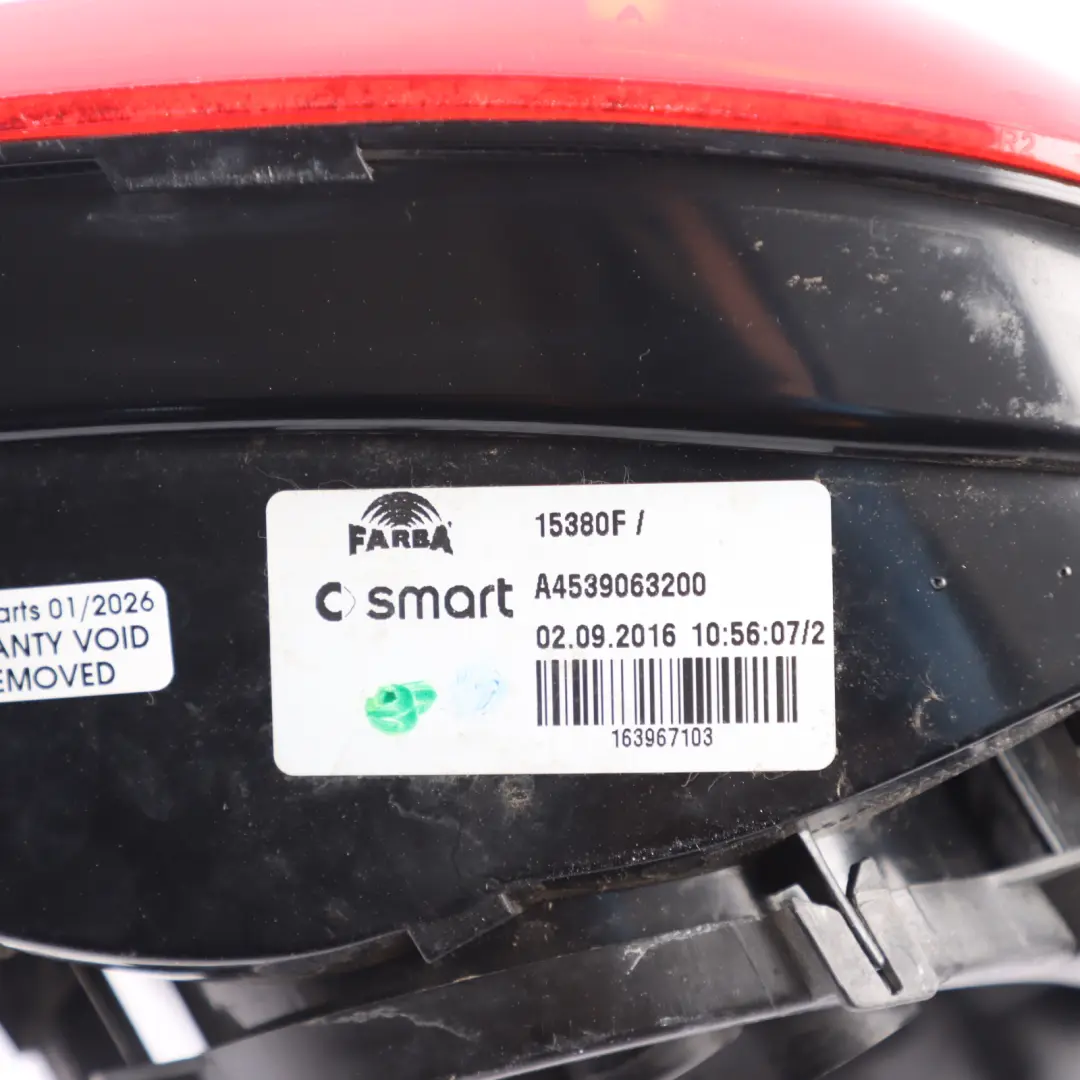 Smart Fortwo C453 A453 Rear Tail Light Boot Lid Lamp Right O/S - SKU A4539063200 - Part number A4539063200