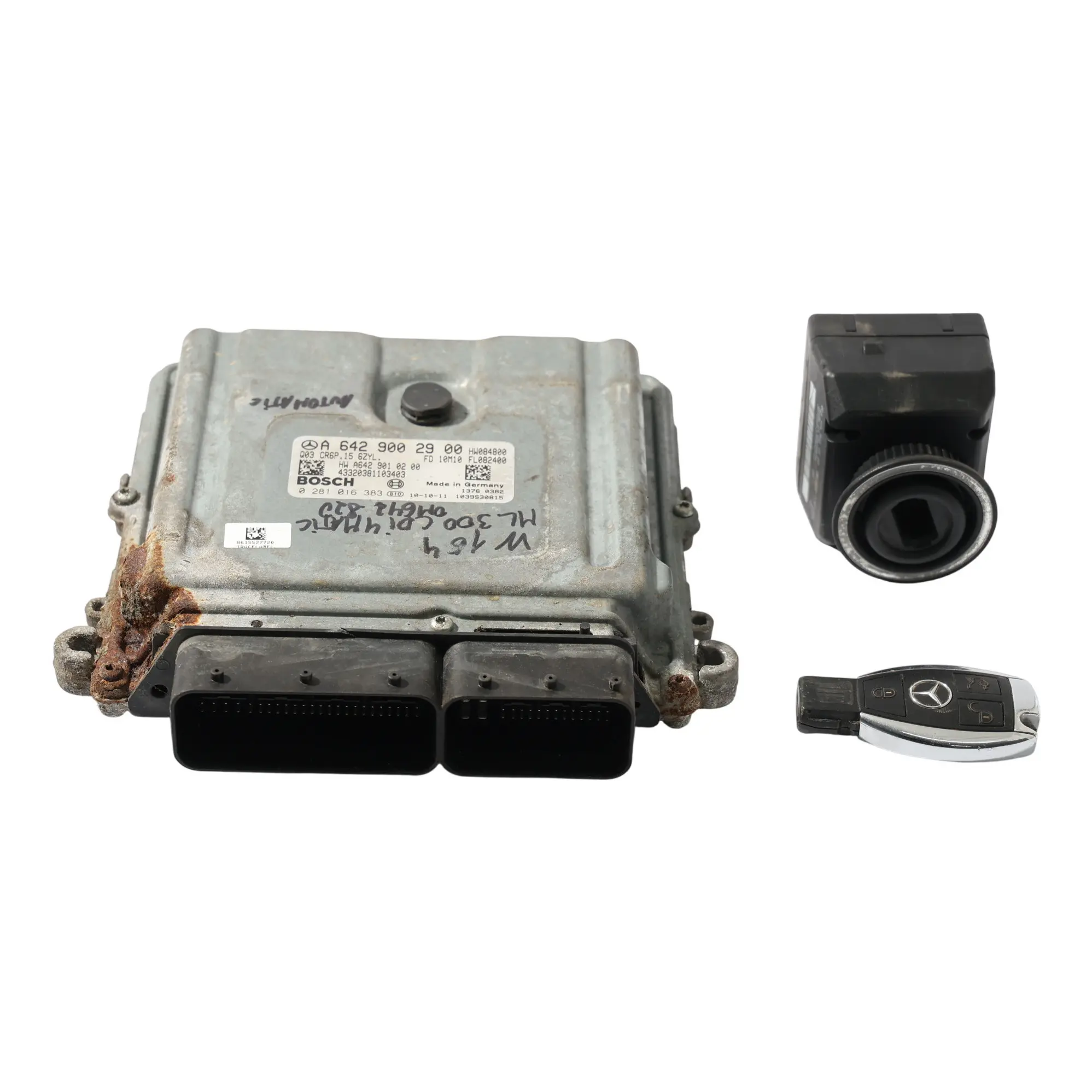 Mercedes W164 ML300 OM642.820 204HP Motor Control ECU Kit A6429002900 Automático
