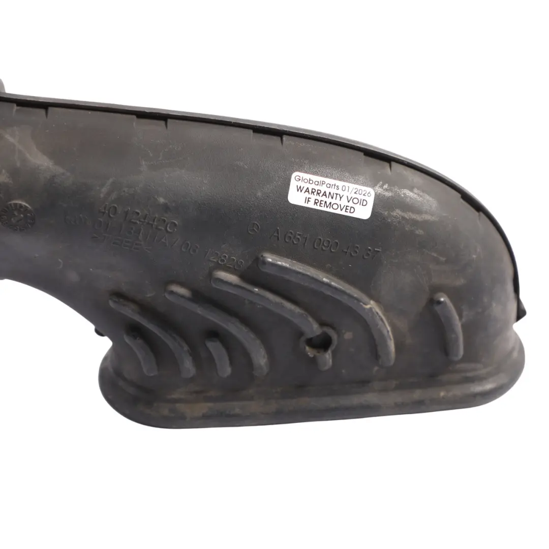 Intake Pipe Mercedes W176 W246 OM651 Duct Channel Hose Tube to Air with Part number A6510904337 Air Intake Pipe Mercedes W176 W246 OM651 Duct Channel Hose Tube - SKU A6510904337-1 - Part number A6510904337