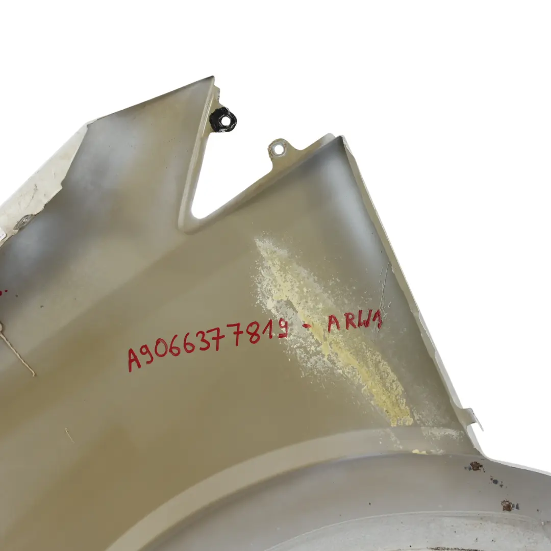 Side Panel Front Right O/S Wing Fender Arctic White 9147 to Mercedes Sprinter W906 with Part number A9066377819 Mercedes Sprinter W906 Side Panel Front Right O/S Wing Fender Arctic White 9147 - SKU A9066377819-ARW1 - Part number A9066377819