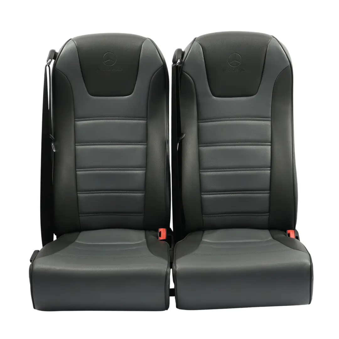 Mercedes W906 Rear 2/3/5 Row Double Seats Leather Black Left N/S - SKU A9069501000 - Part number A9069501000