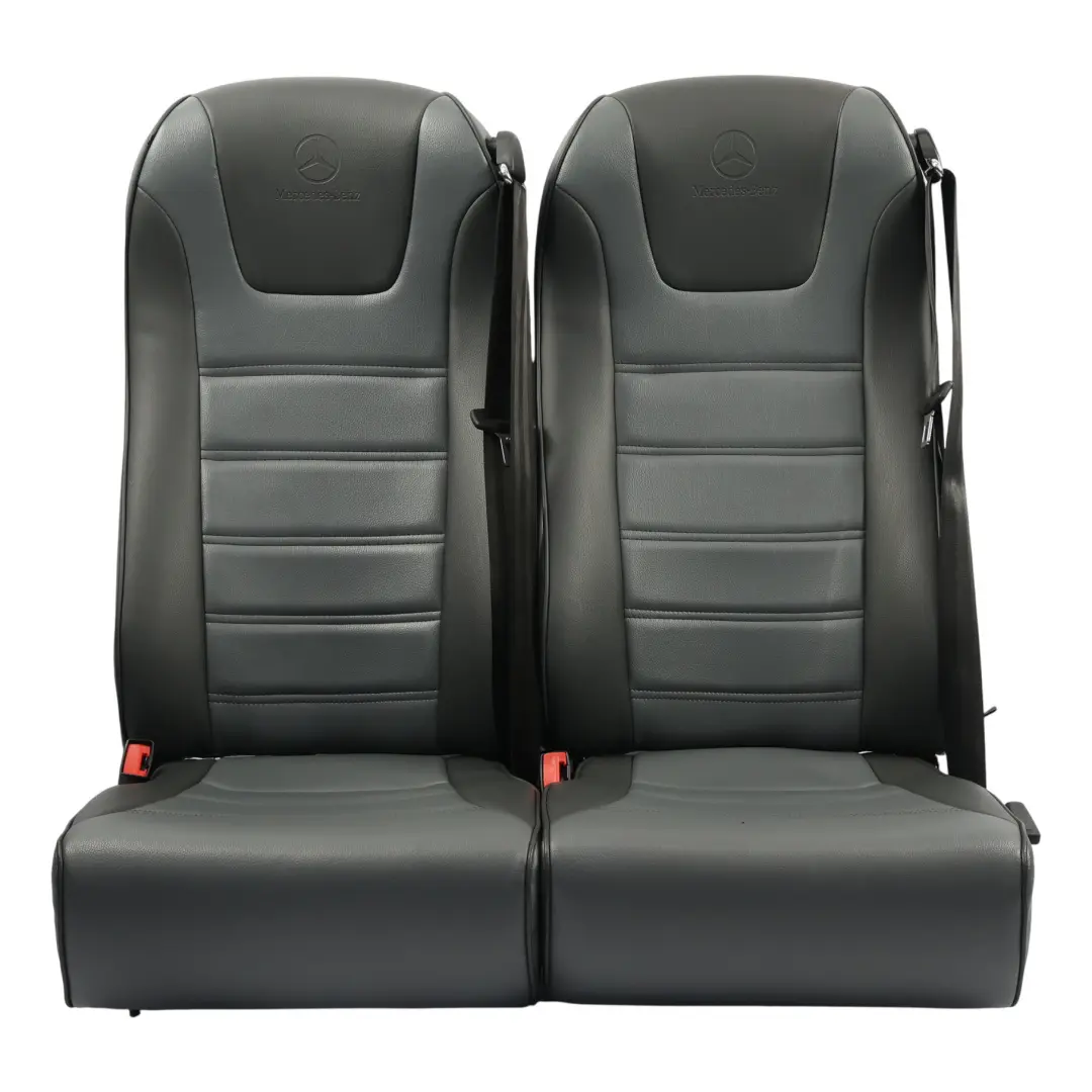Mercedes W906 Asientos Dobles Traseros 4ª Fila Cuero Negro Izquierda - SKU A9069501600 - Número de pieza A9069501600