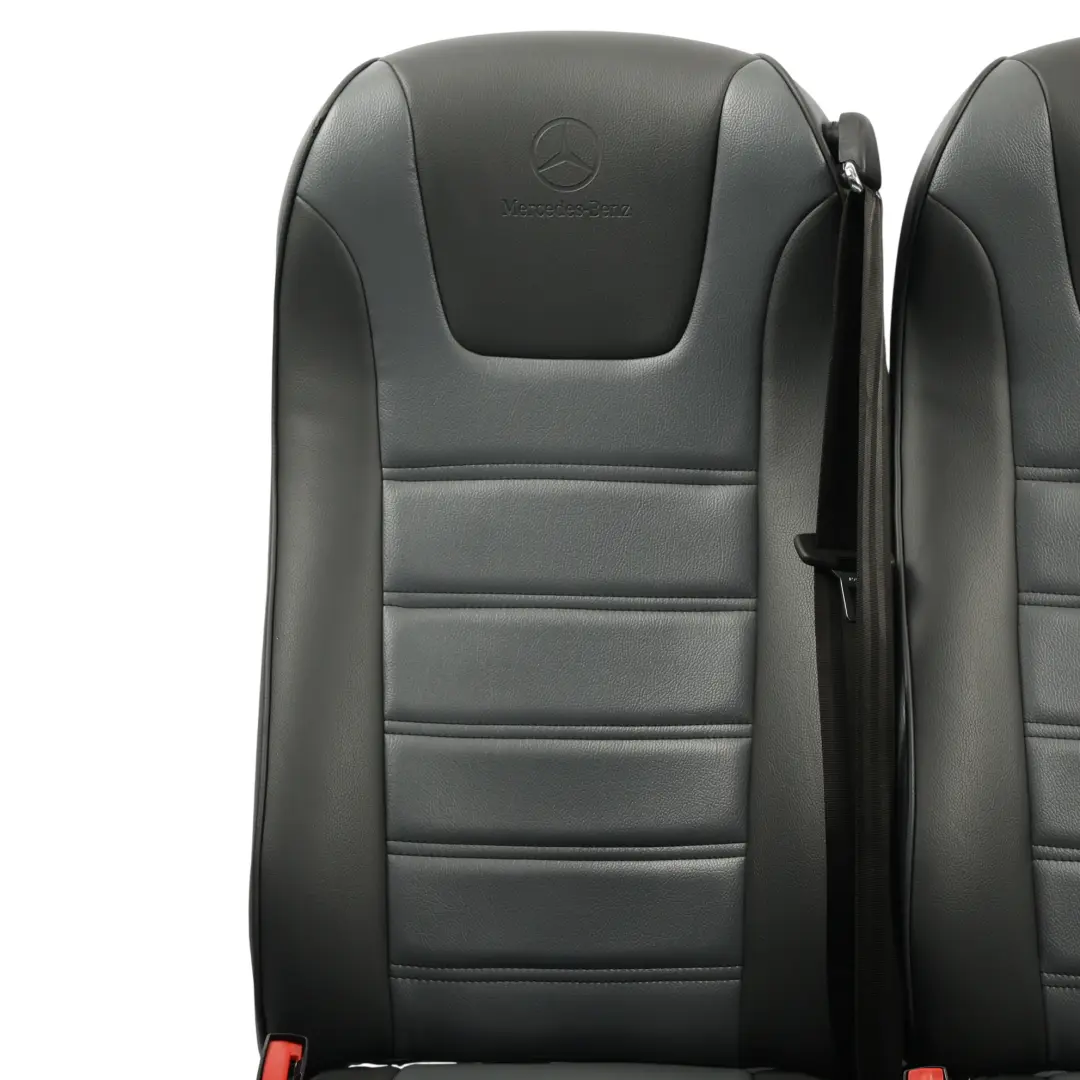 Mercedes W906 Rear 4rd Row Double Seats Leather Black Left N/S - SKU A9069501600 - Part number A9069501600
