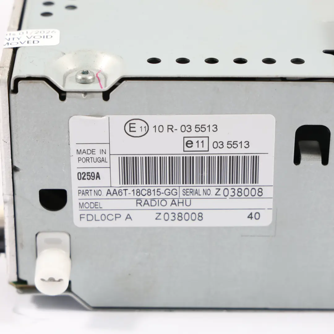 Ford Fiesta VII Radio Stereo CD Y Unidad Principal Multimedia - SKU AA6T-18C815-GG - Número de pieza AA6T-18C815-GG