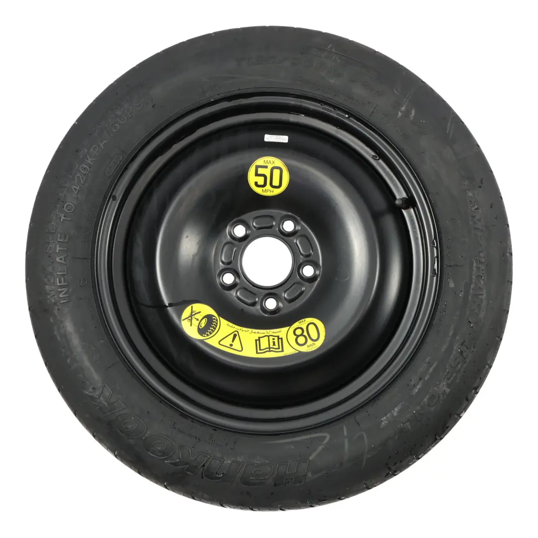 Mk3 Ersatzrad Stahl R16 Reifen 125/90 Hankook für Ford Focus mit Teilenummer AM51BA-14041 Ford Focus Mk3 Ersatzrad Stahl R16 Reifen 125/90 Hankook - SKU AM51BA-14041 - Teilenummer AM51BA-14041