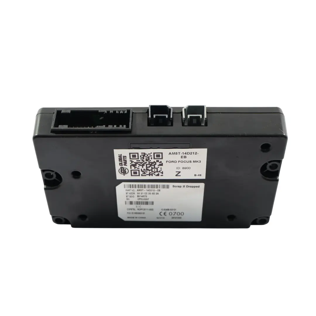 Ford B-Max Fiesta VII Focus III Module De Commande Bluetooth AM5T-14D212-ED - SKU AM5T-14D212-EB - Numéro de pièce AM5T-14D212-EB